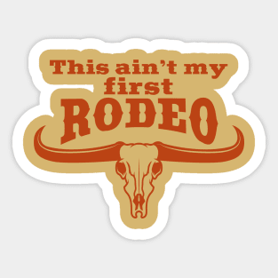 First Rodeo Bull Sticker
